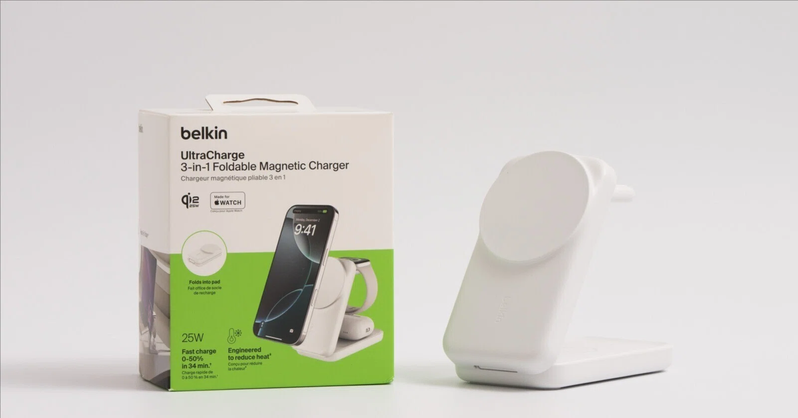 旅行や出張に最適！持ち運べるBelkinのQi2 25W対応3-in-1充電器を 
