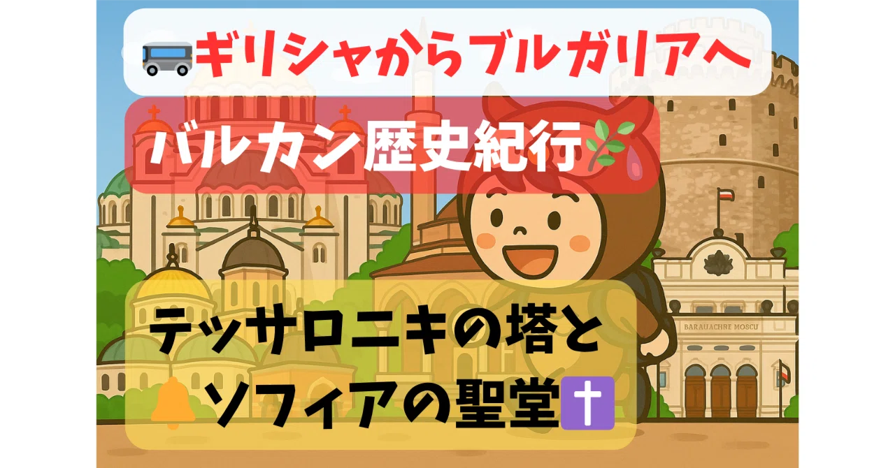 ✨🏛️#070【歴史と街歩き⑦】ギリシャ・テッサロニキとブルガリア