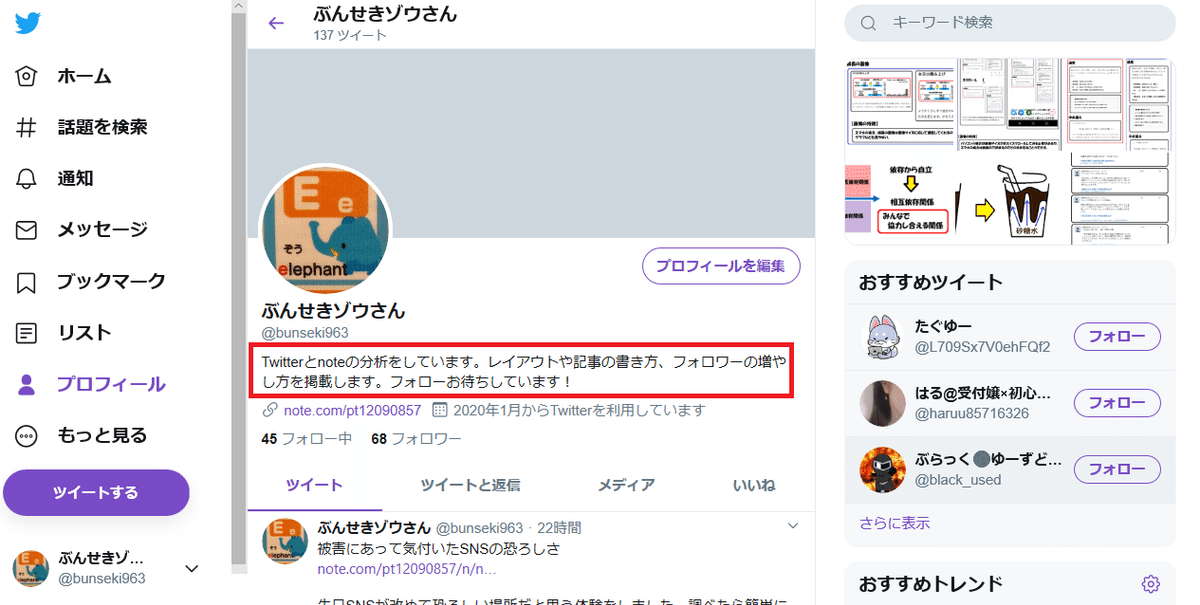 Twitterで被害に合わないために確認するべきことプロフィール