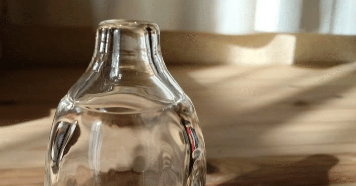 蠢く風を閉じ込めたガラス瓶 底なし集気びん(ガラス製ふた付)400mL