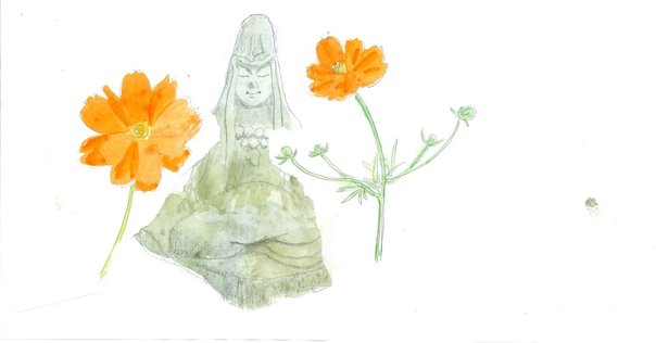 曼荼羅　天野善孝氏　画 宗祖降誕800年慶讃記念品、天野喜孝氏の大曼荼羅。｜千葉県長生