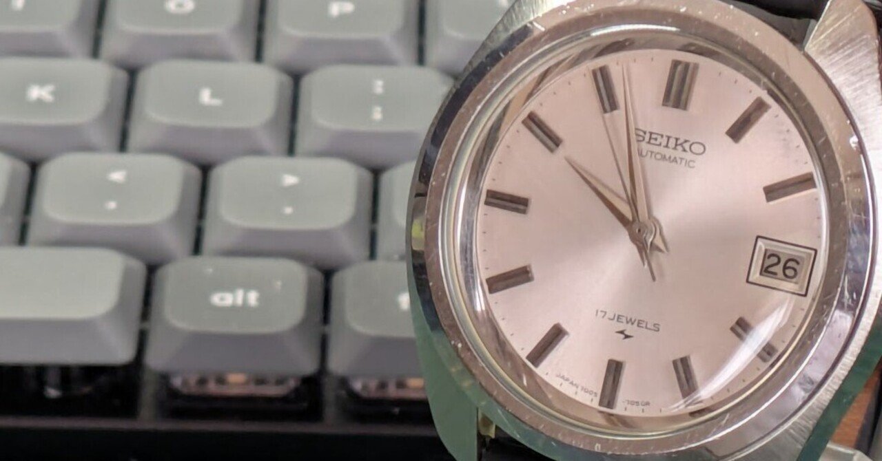 No.335 | Seiko | 7005-7030 | 風防交換で見違える時計｜とある猫好き