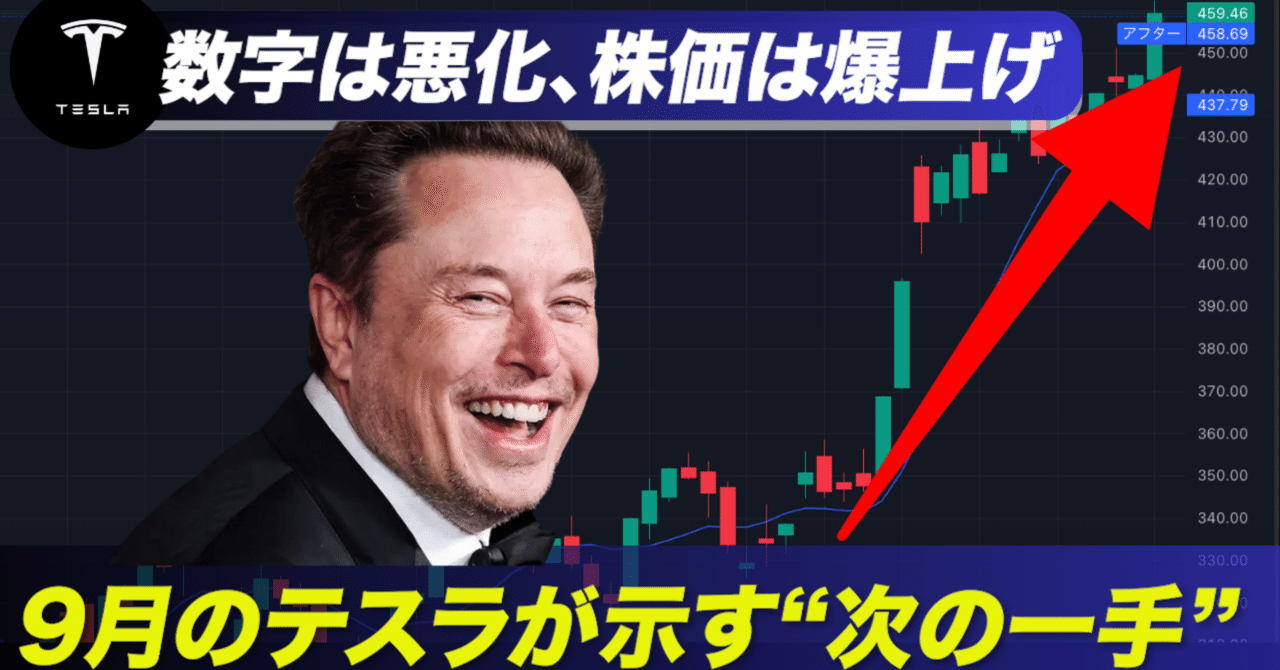 2025年9月のテスラ完全まとめ】数字は悪化、それでも株価爆上げ。その理由と“未来への一手”とは？｜ケン@テスラ株情報発信中!!