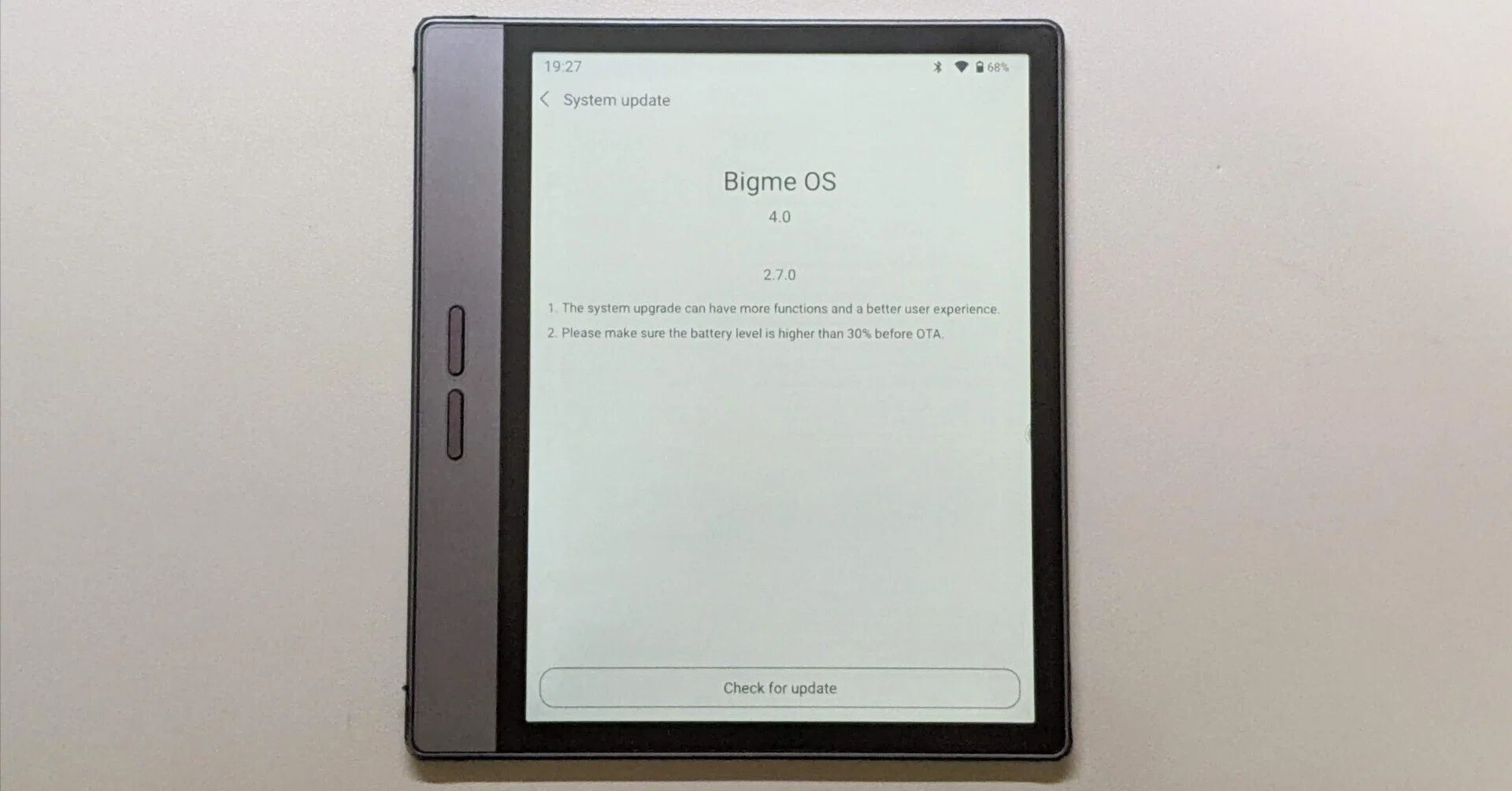 Bigme B7 最新アップデートで気付いたこと(ver 2.7.0)｜さしみつ