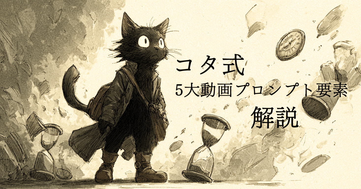 GPTs特典追加】Sora2にもwan2.5にも使える！コタ式・基本動画