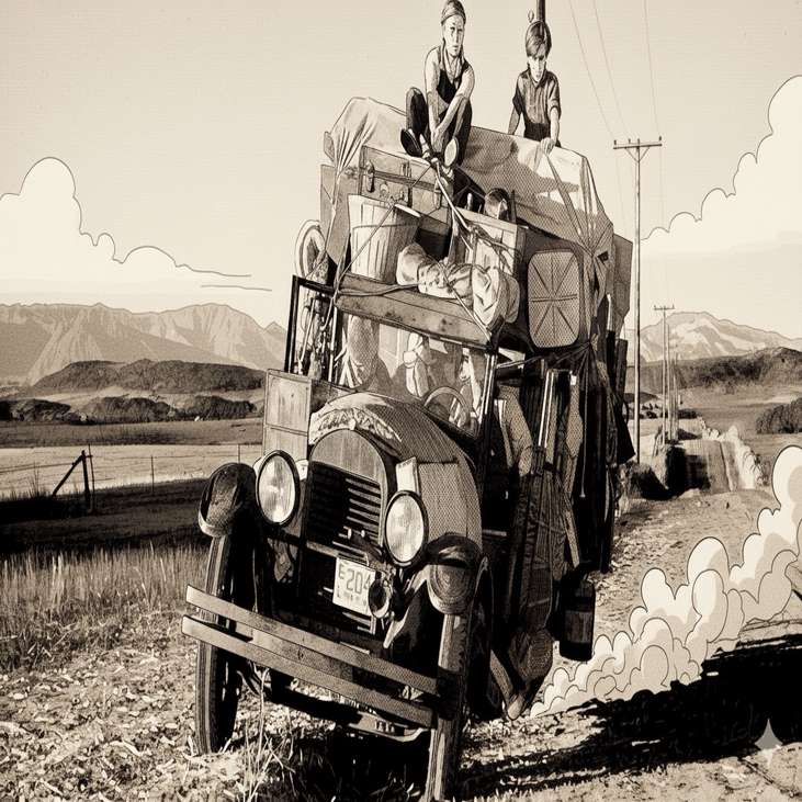 【希少】名画B2ポスター『怒りの葡萄』 ジョン・フォード監督 アカデミー賞 映画「怒りの葡萄」1940年アメリカ｜sukebezizy