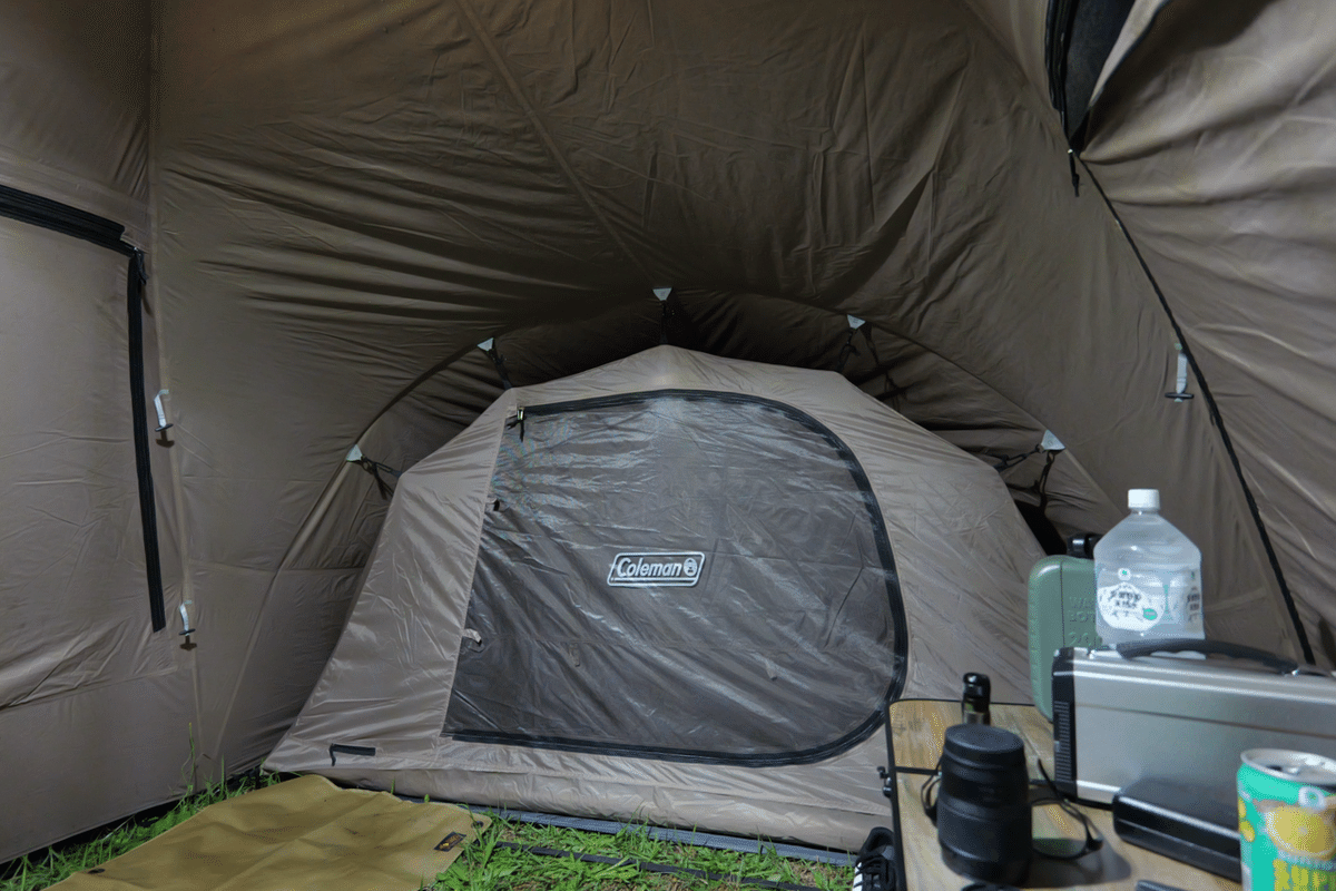 コールマン ルーミーフロント2ルーム ルーミーフロント2ルーム(グレージュ) | アウトドア用品・キャンプ用品