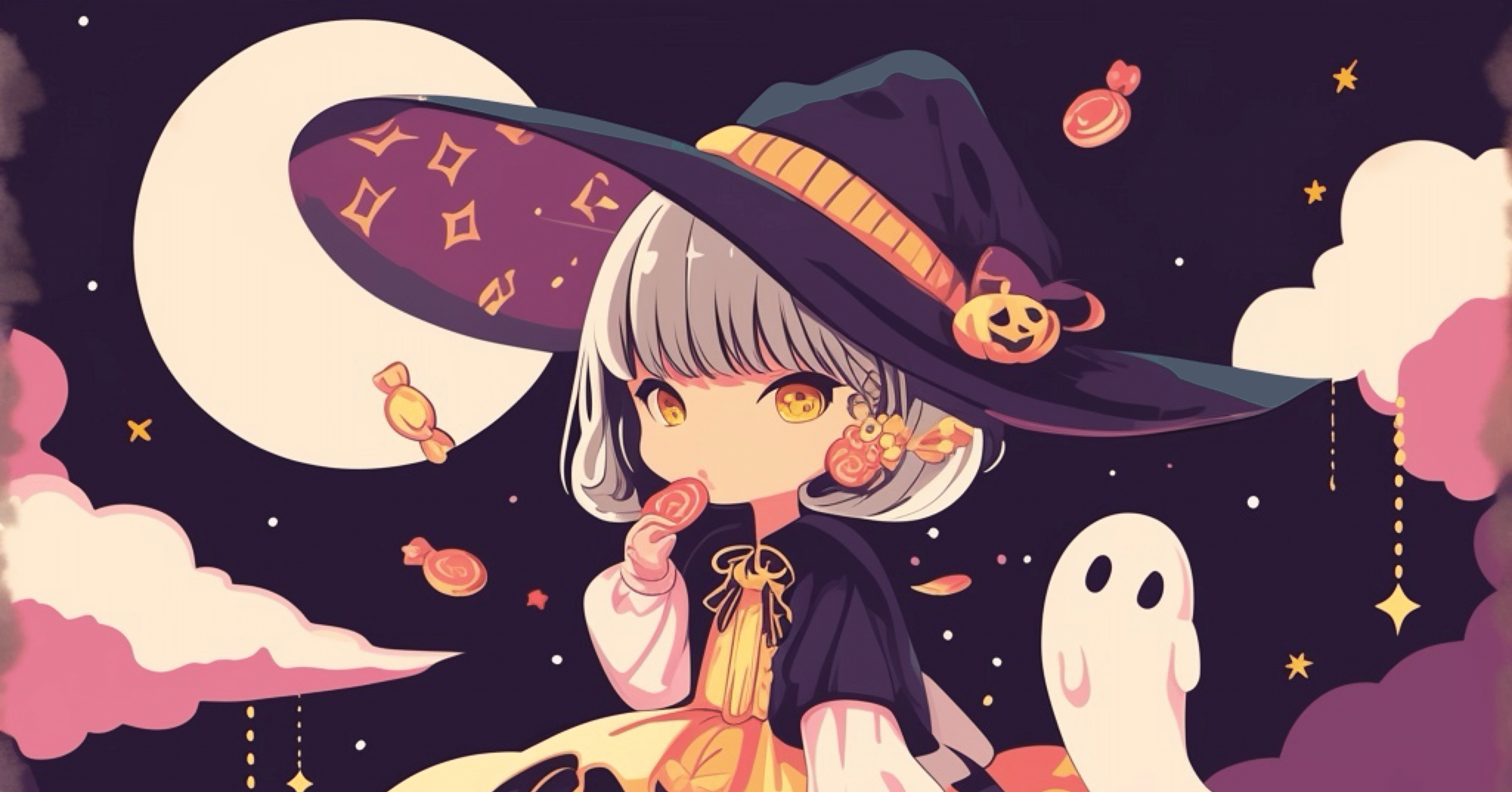 AIイラスト初心者】今回の成果物|テーマ：ハロウィンアート＆イラスト