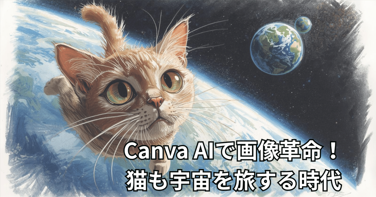 Canva AIで画像革命！猫も宇宙を旅する時代｜なべG | AI x システム