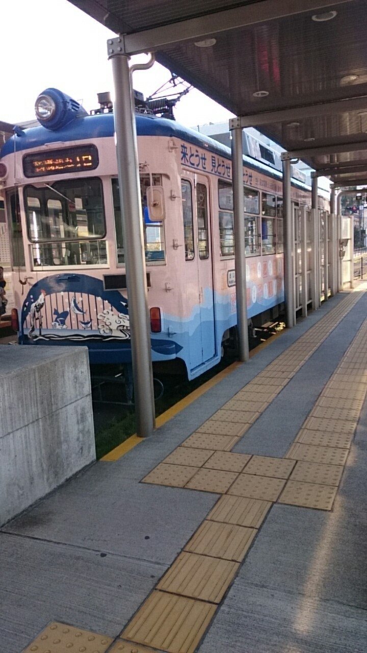 高知の路面電車。