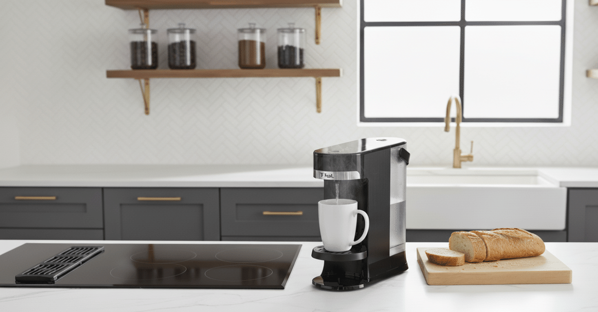 ティファール 瞬間湯沸かしケトル ボタン1つで必要な量を瞬間給湯 1300W 61fNDMdiXIL._AC_UF894,