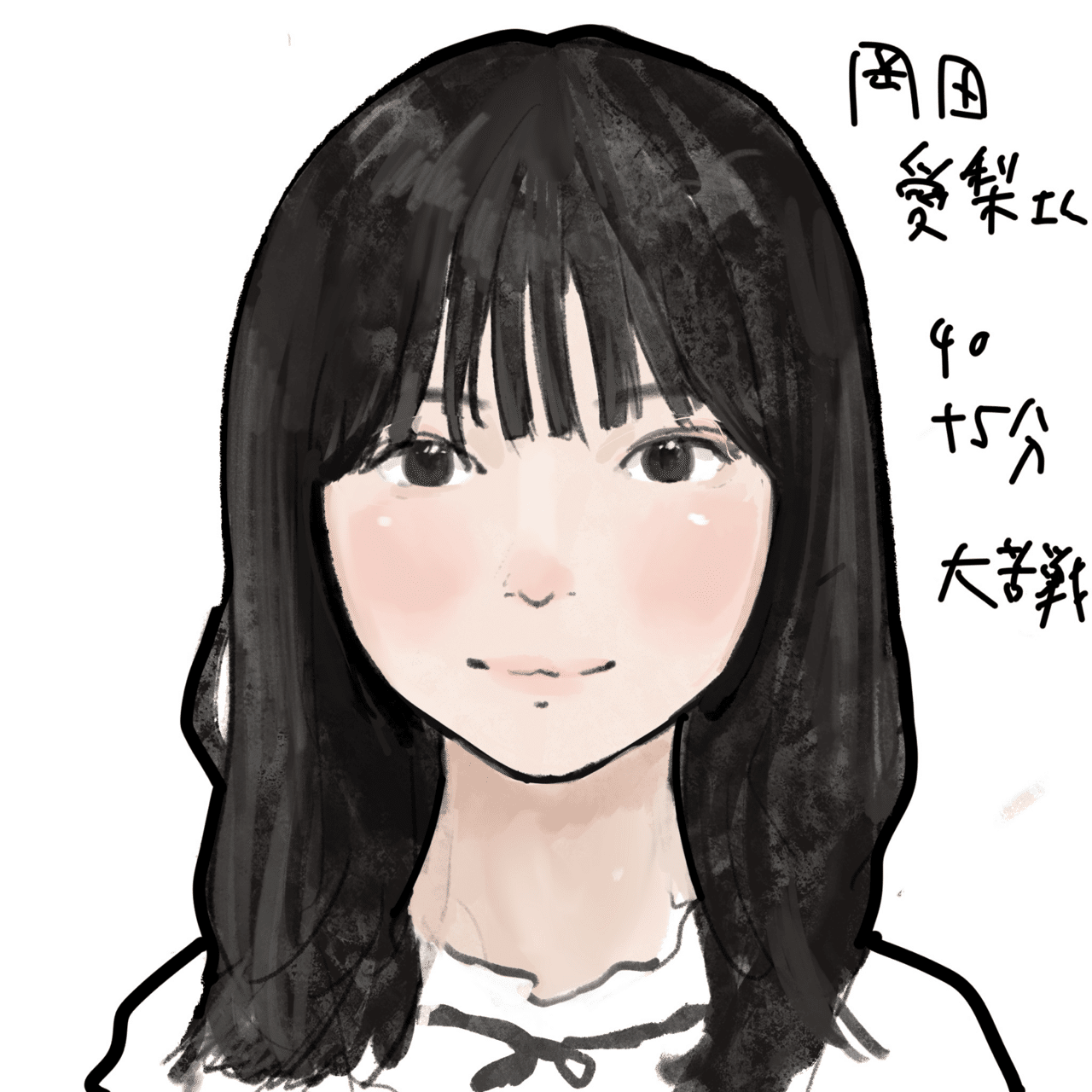 似顔絵練習を一ヶ月したレポ① 1～10日目｜真桐 楓