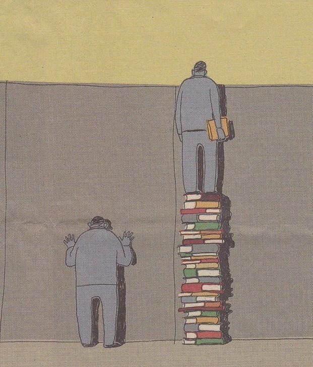 読書の大切さを説いた1枚のイラストを巡る違和感 面白郎 Note 読書の大切さを説いた1枚のイラストを巡る違和感 面白郎 Note
