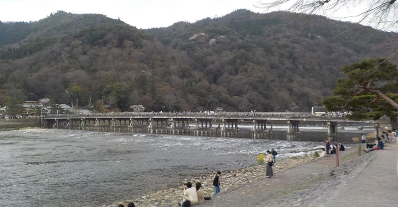 春の京都嵐山の風景