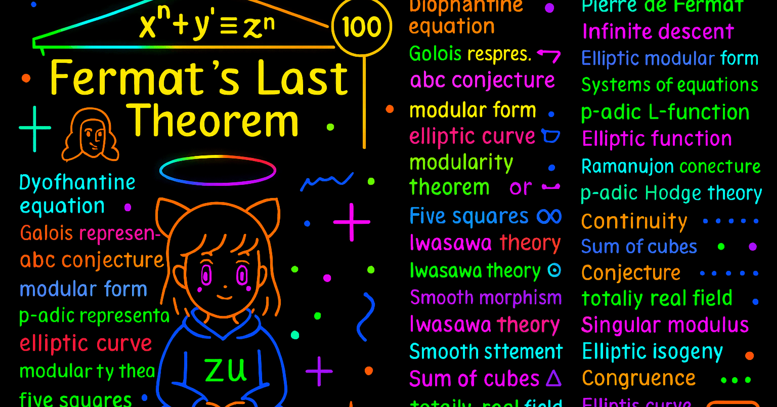 フェルマー予想 🏛️ フェルマーの最終定理にまつわる「100の重要命題・概念