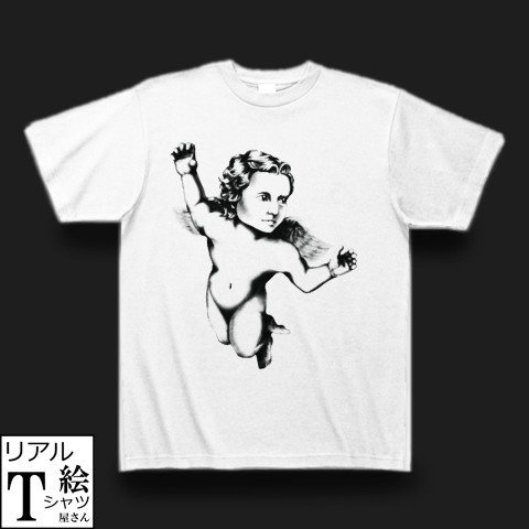 浮遊する天使のリアルイラストtシャツを作りました リアル絵tシャツ屋さん Note