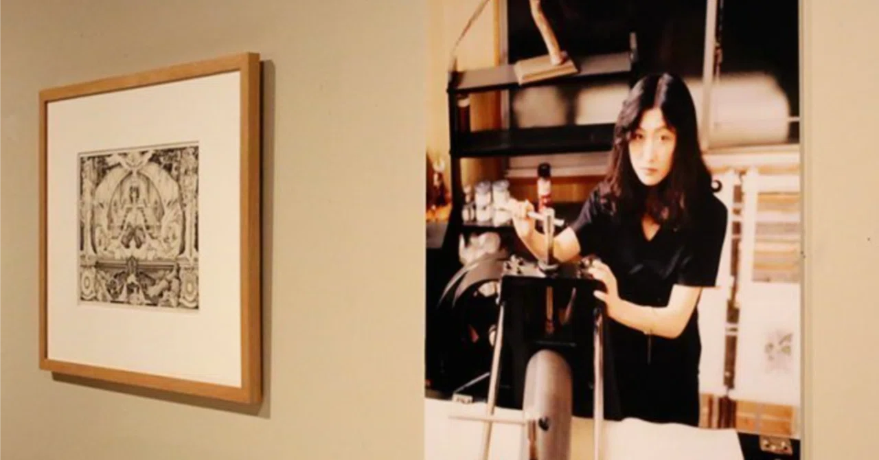 銅版画家清原啓子作品の細密描画の秘密にせまる、動画の編集完全版です