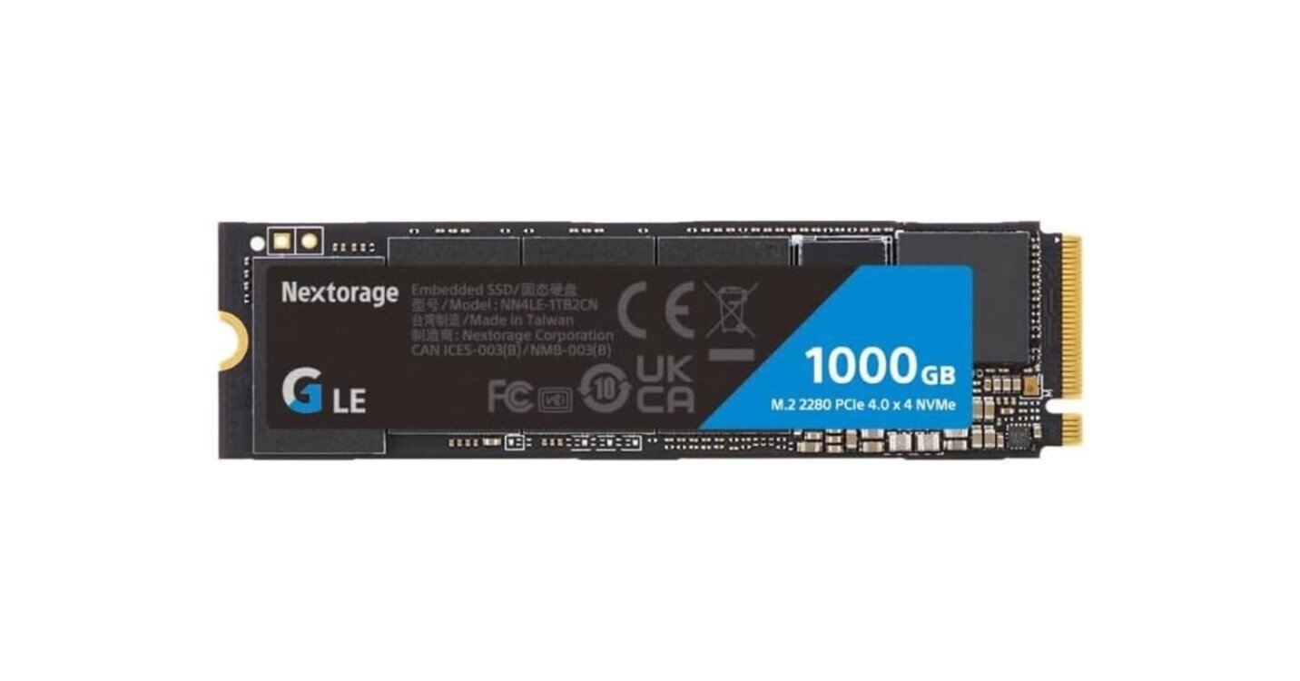 Nextorage 1000X SATAストレージ ソニーの血を継ぐSSDメーカー「Nextorage」──高速かつ安心の1TB SSD