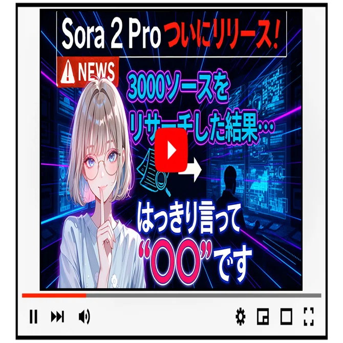 Sora 2 Pro徹底解説】3000ソースを分析した結論。料金・使い方から