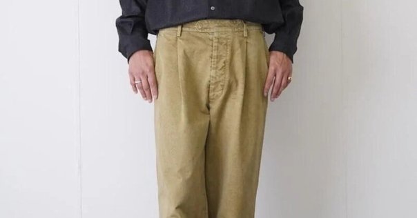 パンツ Fendart 1 tuck trousers side adjuster Fendart フェンダール 1tuck Trousers グレーフランネル