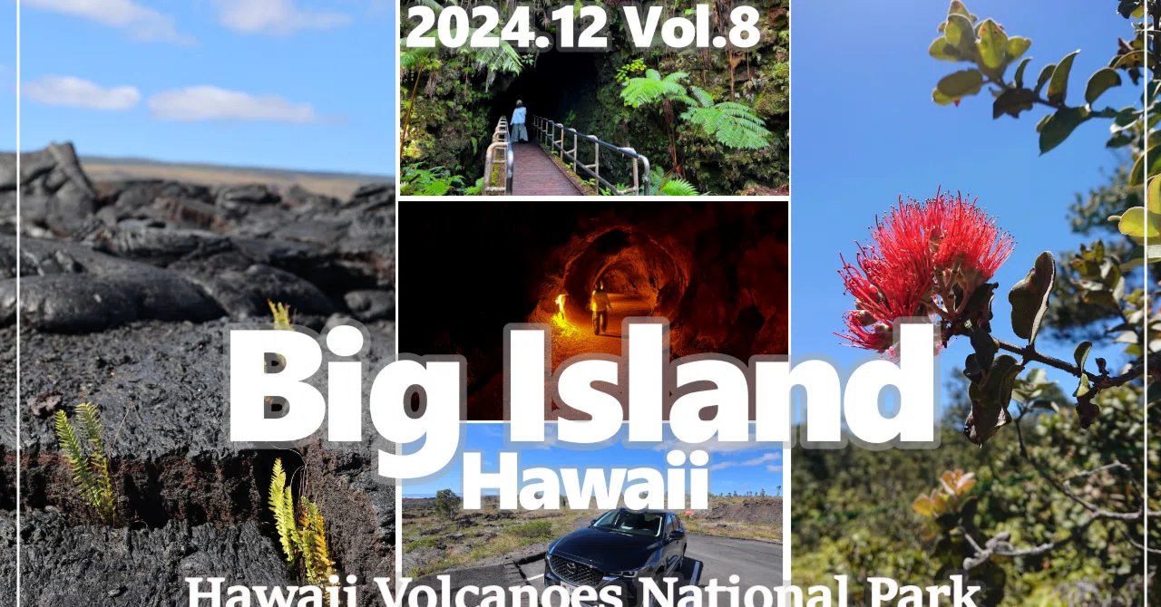 ハワイ島】キラウエア火山。溶岩で寸断された道路のデッドエンドを見に