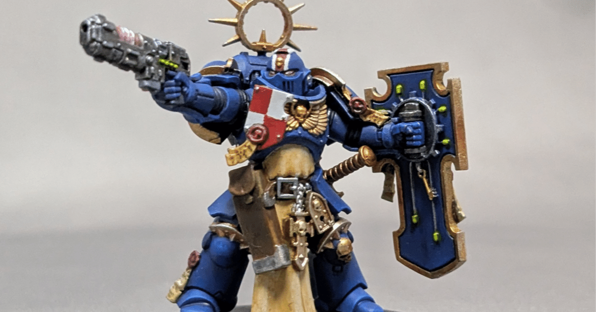 ウォーハンマー 40k コンバットパトロール　スペースマリーン・キャプテン他2種 初めてのウォーハンマー -4回目/完成コンバットパトロール