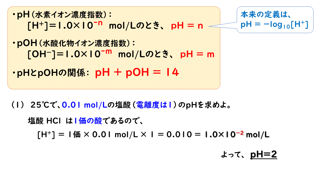 6 2 水素イオン濃度とph おのれー Note 6 2 水素イオン濃度とph おのれー Note
