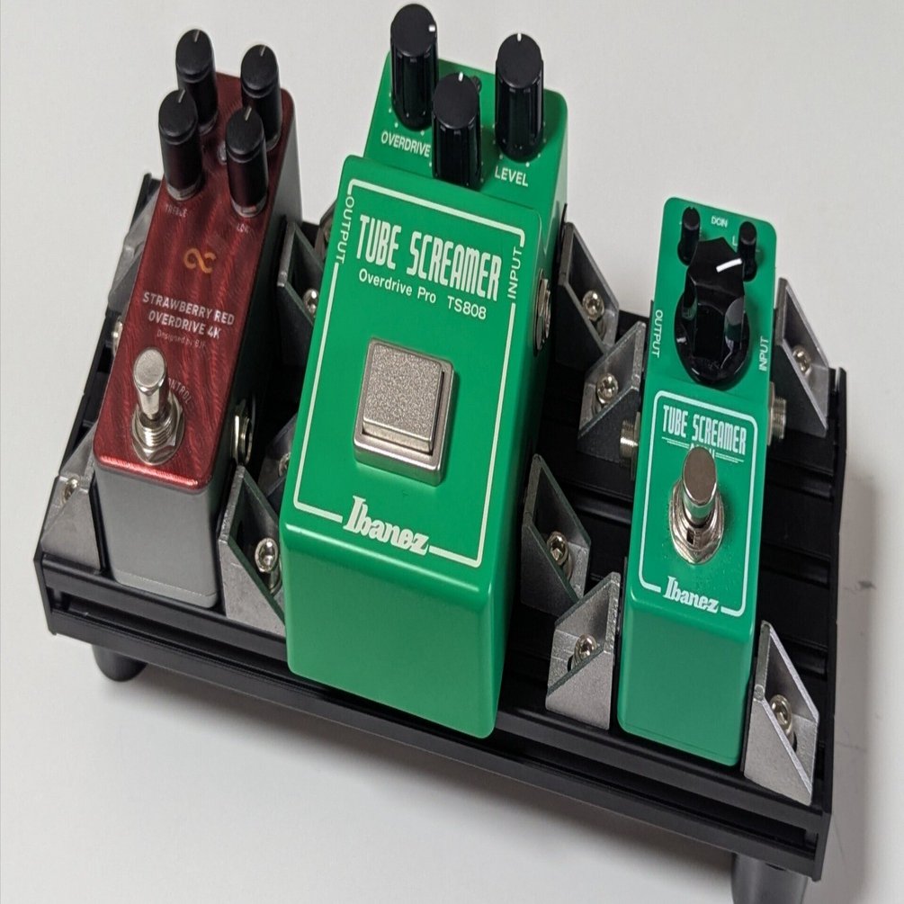 アルミフレームでミニマムエフェクターボードを自作しました！｜駿河零士