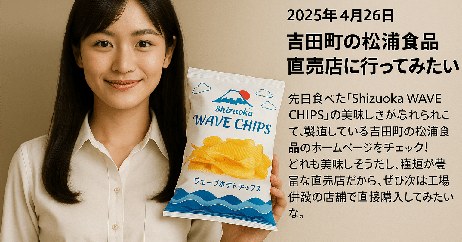 静岡が生んだ“ザクうま”ポテチ！Shizuoka WAVE CHIPSの秘密を追って