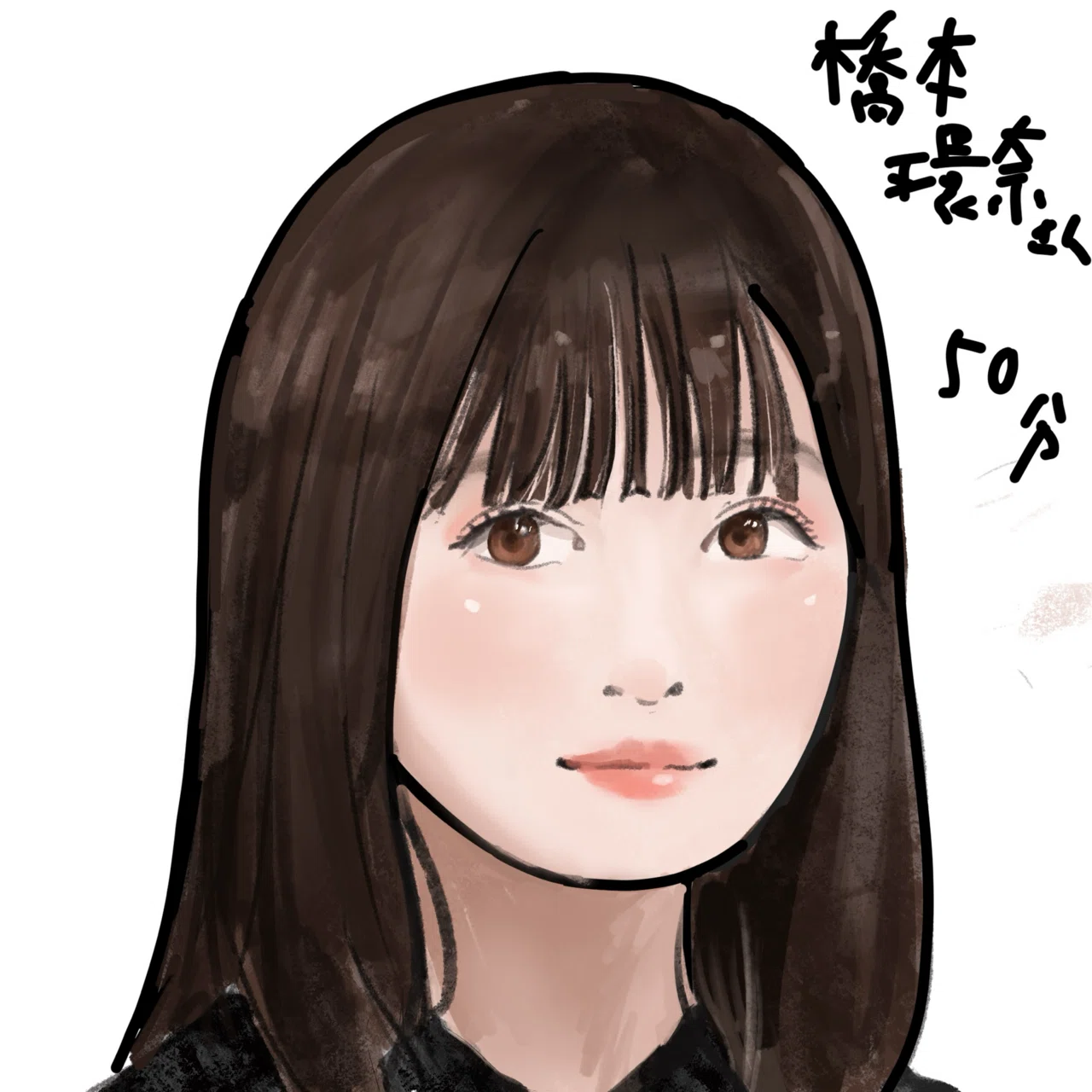 似顔絵練習を一ヶ月したレポ① 1～10日目｜真桐 楓