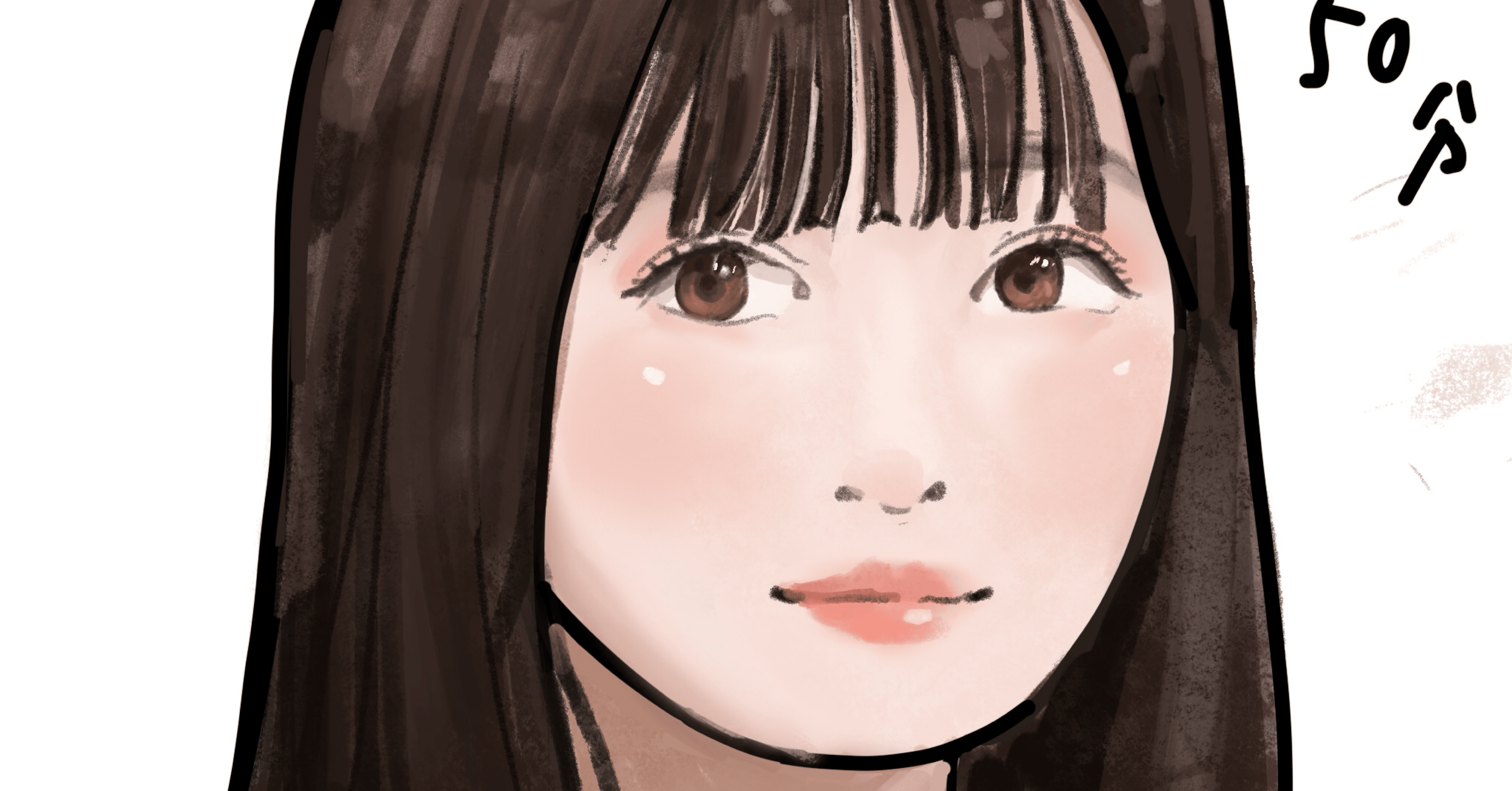 似顔絵練習を一ヶ月したレポ① 1～10日目｜真桐 楓