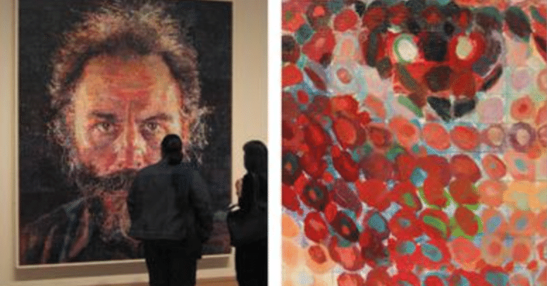 チャック・クロース（Chuck Close）】─油彩、水彩、シルクスクリーン