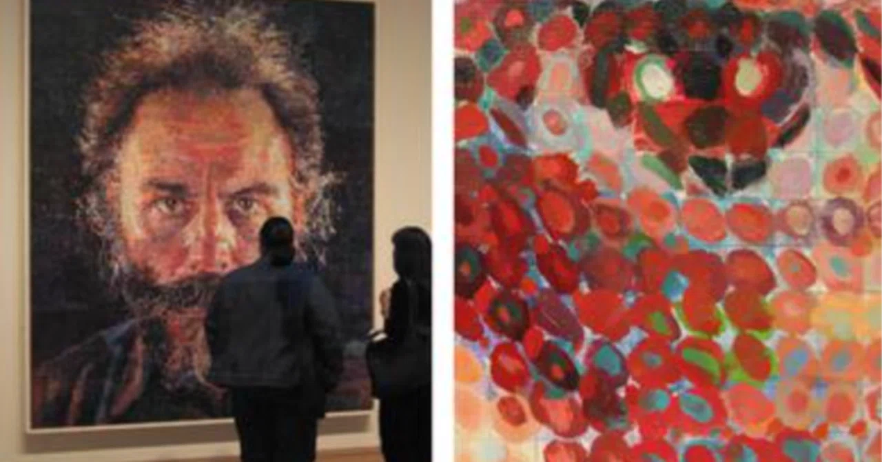 チャック・クロース（Chuck Close）】─油彩、水彩、シルクスクリーン