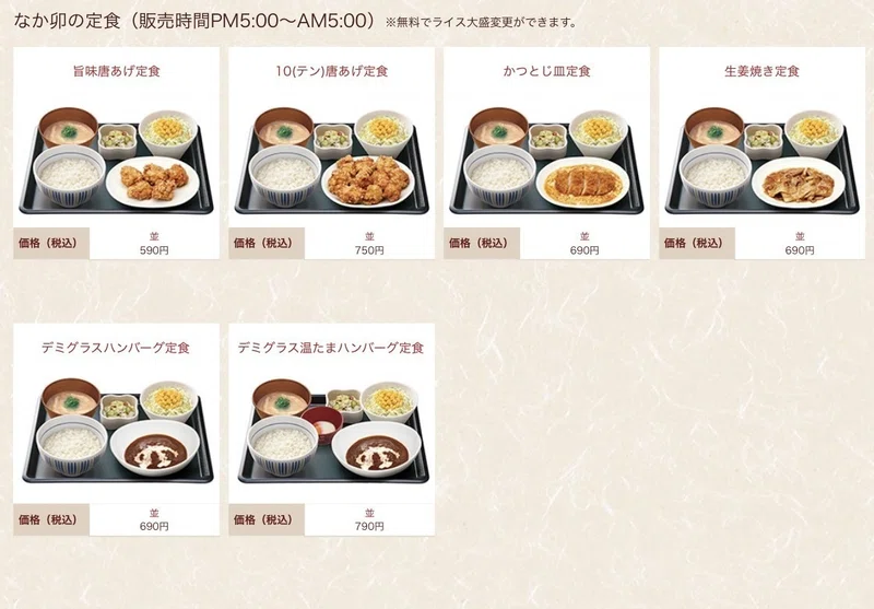 なか卯従業員によるオススメ商品 環境一覧 朝バナナ Note