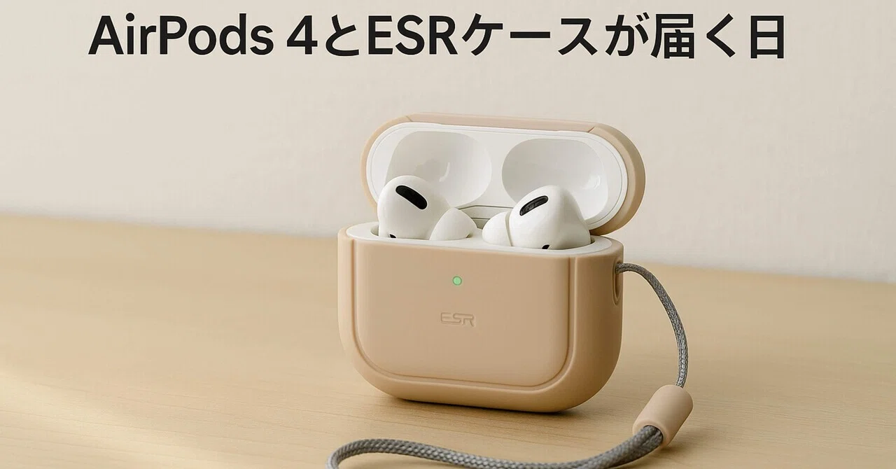AirPods 4とESRケースが届く日｜Kazuhiko
