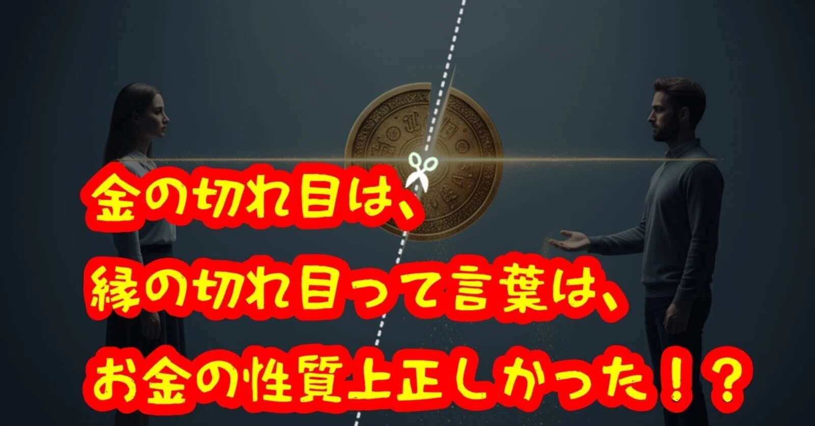 お金 の 切れ目 は 縁 の 切れ目