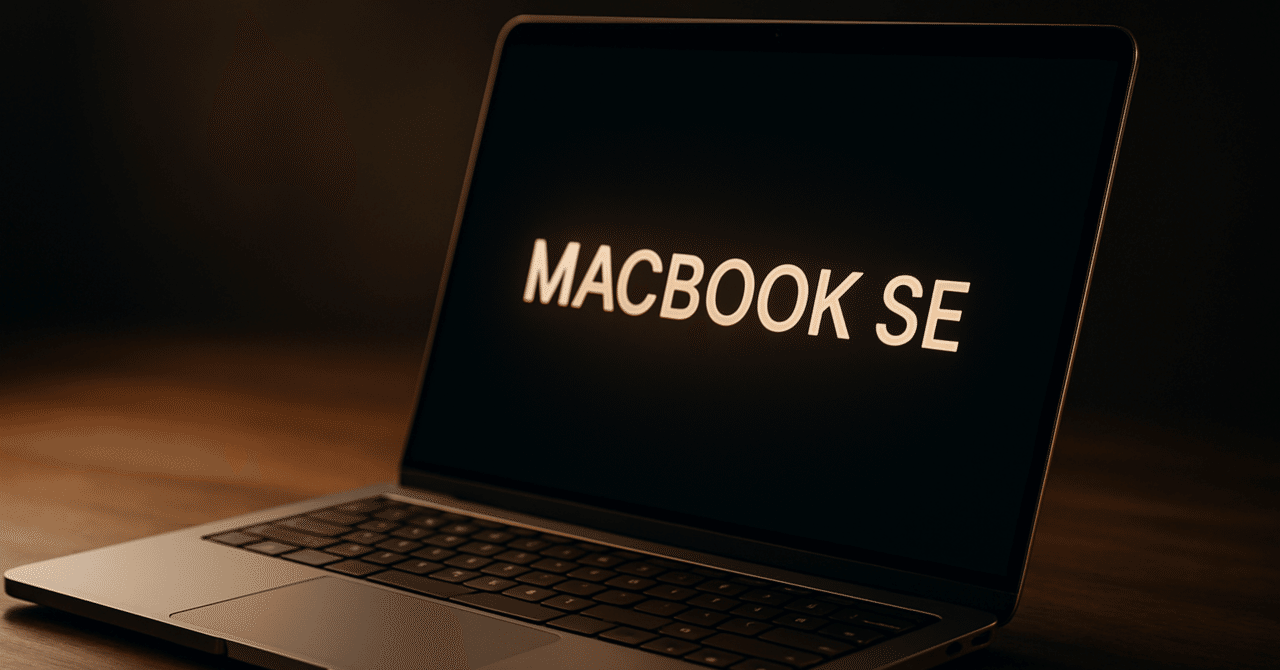💻 MacBook SE（仮）登場の兆し ─ Appleがついに「低価格Mac市場」に