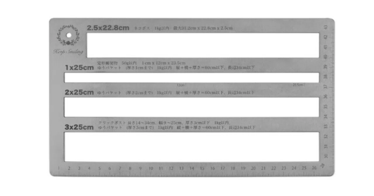 おまとめ出品7点（サイズ38） 厚さ測定定規で“送料ミス”をゼロにする 