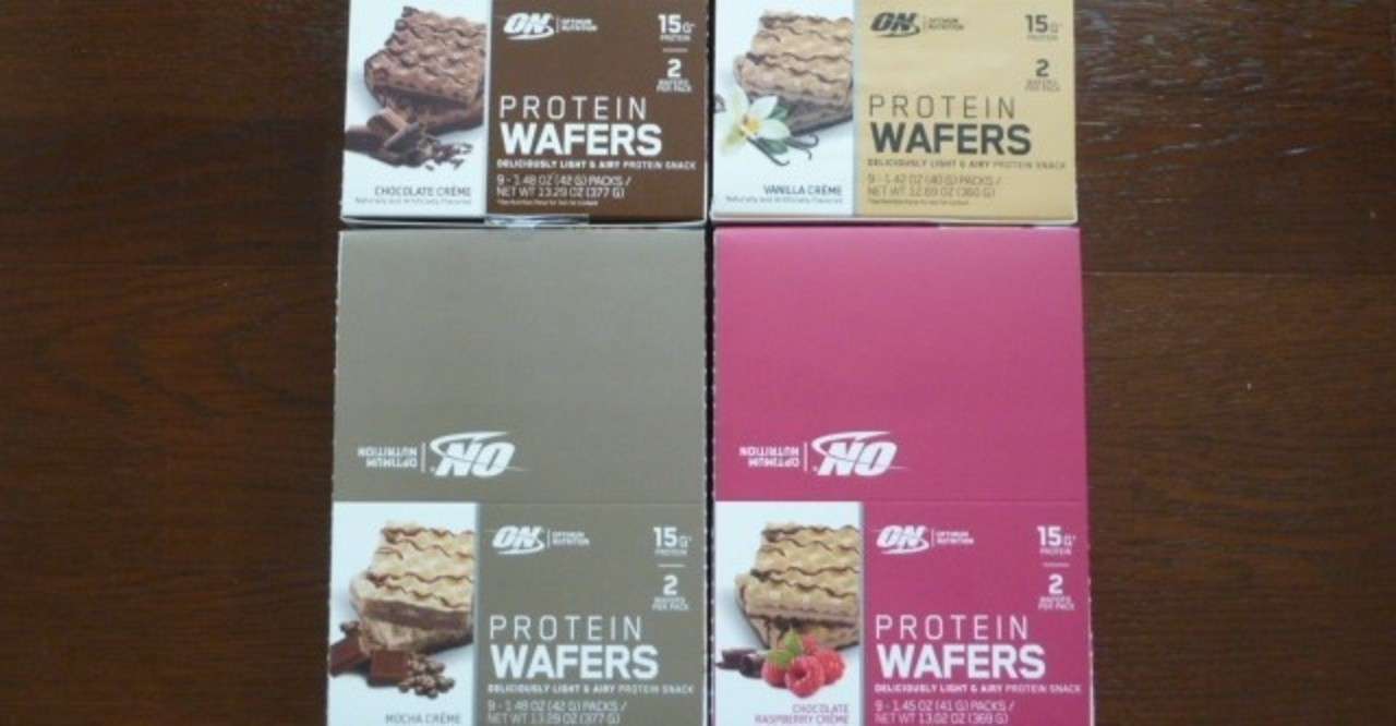 オプチマムとマイプロテインのプロテインウエハース計9種類の味を比較 Hmbetator Note