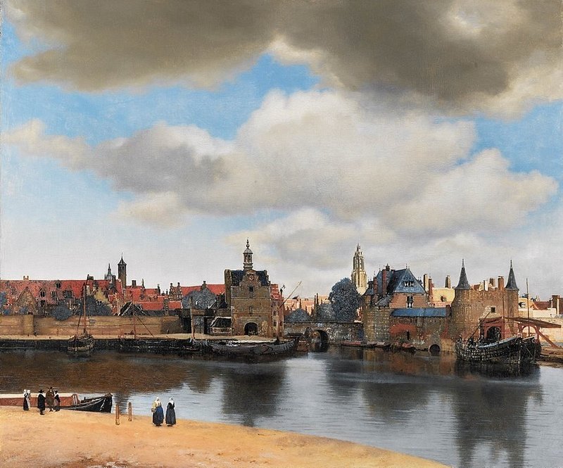 1660-1661頃　デルフトの眺望867px-Vermeer-view-of-delft