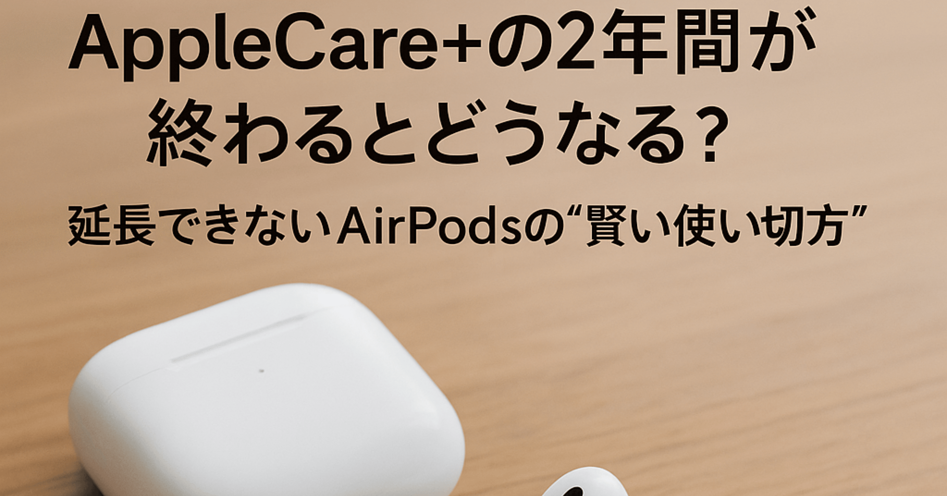 AppleCare+の2年間が終わるとどうなる？― 延長できないAirPodsの“賢い