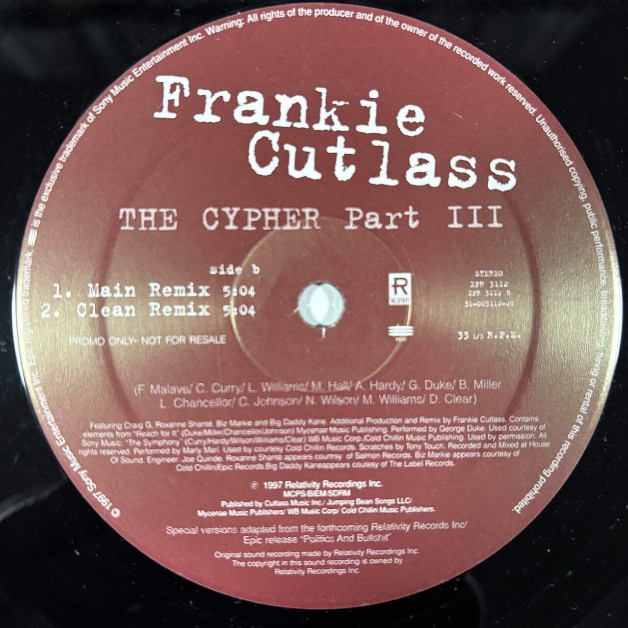 プロモーションプレッシング2LP (Epic編)｜HIP HOP JUNKIEEES