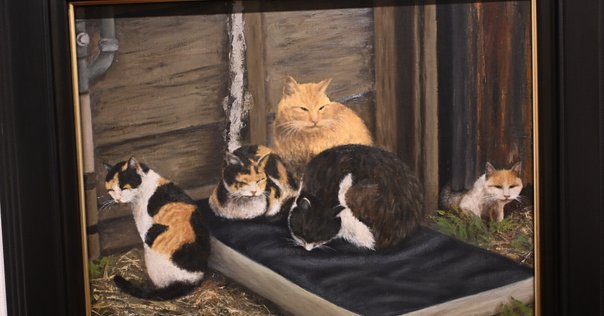 熊谷守一　仔猫　シルクスクリーン 熊谷守一 仔猫 シルクスクリーン - メルカリ