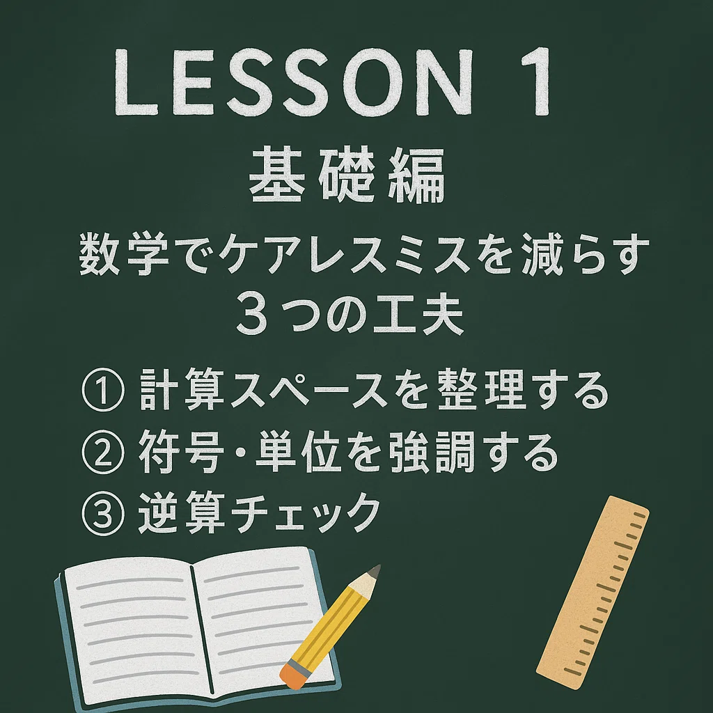 Lesson 1 [Basics] - 3 Ways to Reduce Careless Mistakes in Math -｜SAKURA ...