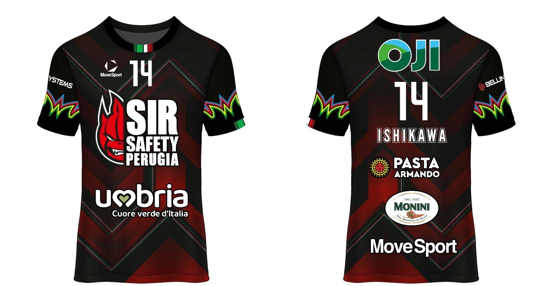 OJI Global Brand Mark featured on Sir Safety Perugia uniforms｜Oji