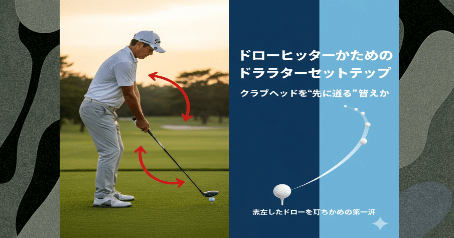 ドローヒッターのためのドライバーセットアップ ― クラブヘッドを“先に