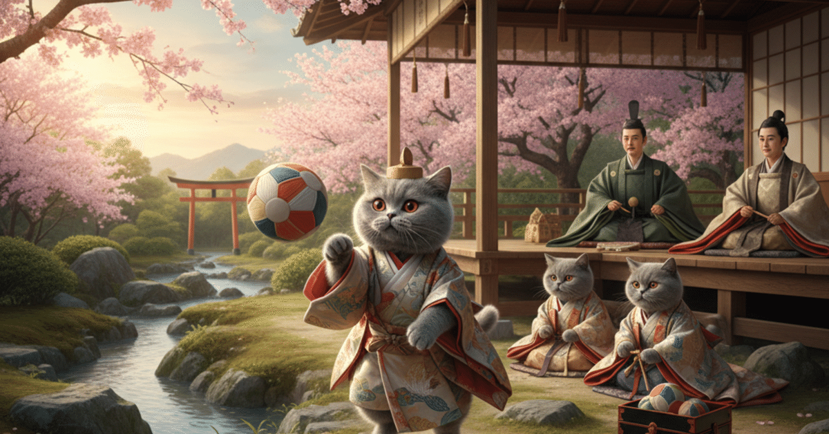 日本の伝統的な遊び「蹴鞠」🍃｜みんなの考房