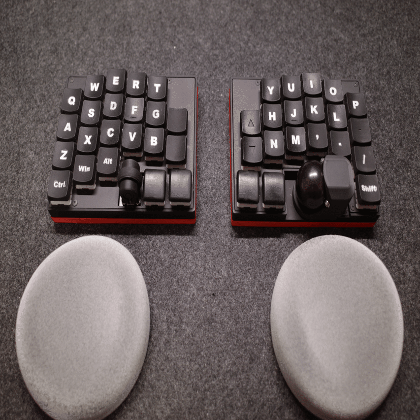 自作キーボードキット KUKEY42 ブラック&シルバー マイベストキーボード KUKEY42｜おぐ