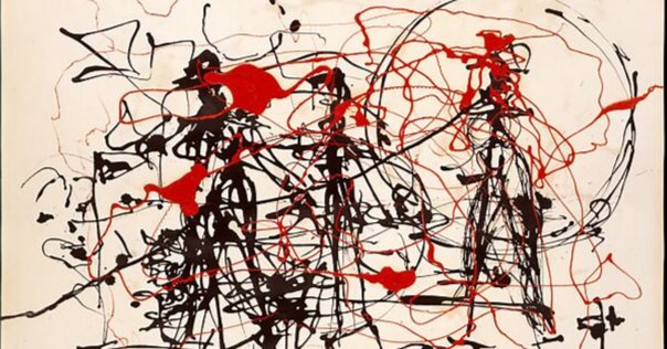 絵画 No.5 取得 手描き油絵 番号5, 1948 バイ Jackson Pollock (に触発され