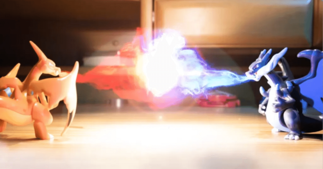 公式】（コマ撮り）「メガシンカポケモン同士の勝負」をフィギュアで